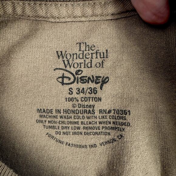 Wonderful World Of Disney Brown‎ Grumpy Graphic Print Short Sleeve T-Shirt Small - Picture 4 of 7